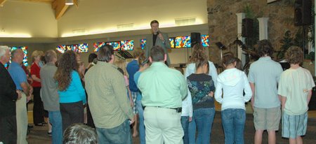 Altar call at New Hope Church, Winter Haven, FL