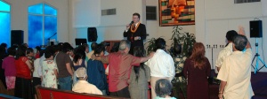 Altar call at Bethel Chapel