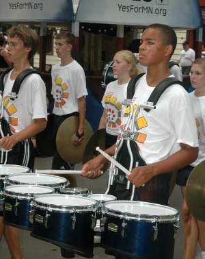 Dante in the drum line