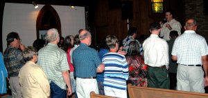 The altar call at Grace Baptist Church