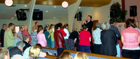 Altar call in Jamestown, ND