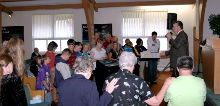 Altar call at Kulm, ND