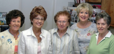 Angie Brooks, Marvelyn Brooks, Julie Brooks, Gloria, and Terry Brooks