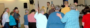 The altar call in Laurel, Montana