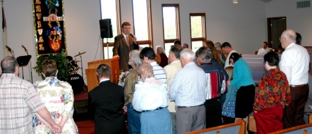 Altar call at Mora, MN