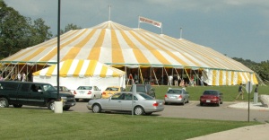 Celebrating under the big tent!