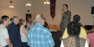 The altar call in Tomah, WI