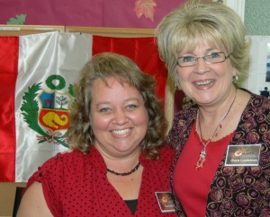 Gloria with Cindy Mortimer