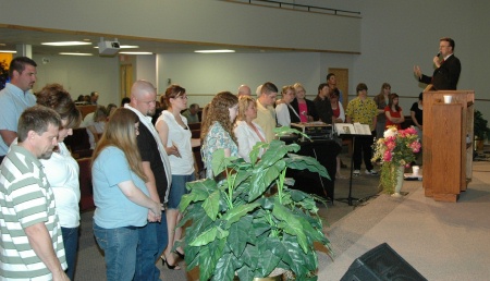 Altar call at Ellendale, ND