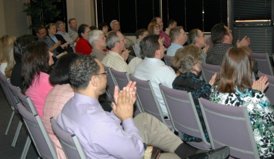 Chapel service for Family Life radio staff