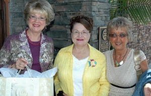 Gloria with dear friends, Wanda and Gloria