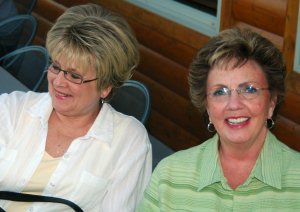 Gloria and Connie enjoying some time together.