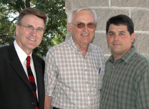 Larry, Jack Trosen, and Pastor Jeff Heisler